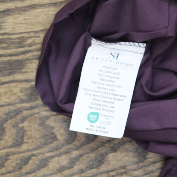 NEW Sweet Home 4-Piece Sheet Set with Pillowcases. Purple Twin XL - Picture 2 of 2